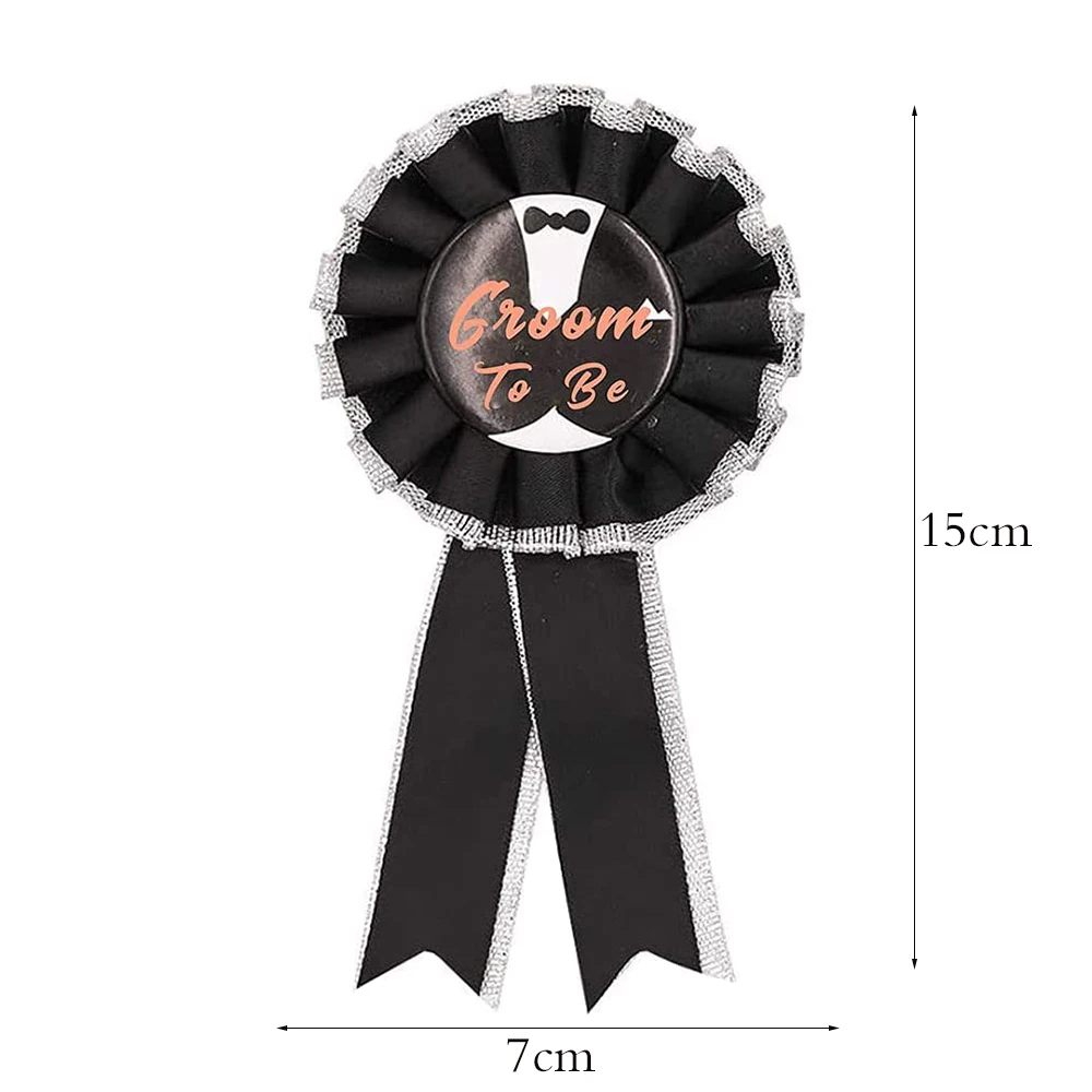 Set 7 Fasce Bianche e Rosa Bride Tribe e Bride To Be Decorate con