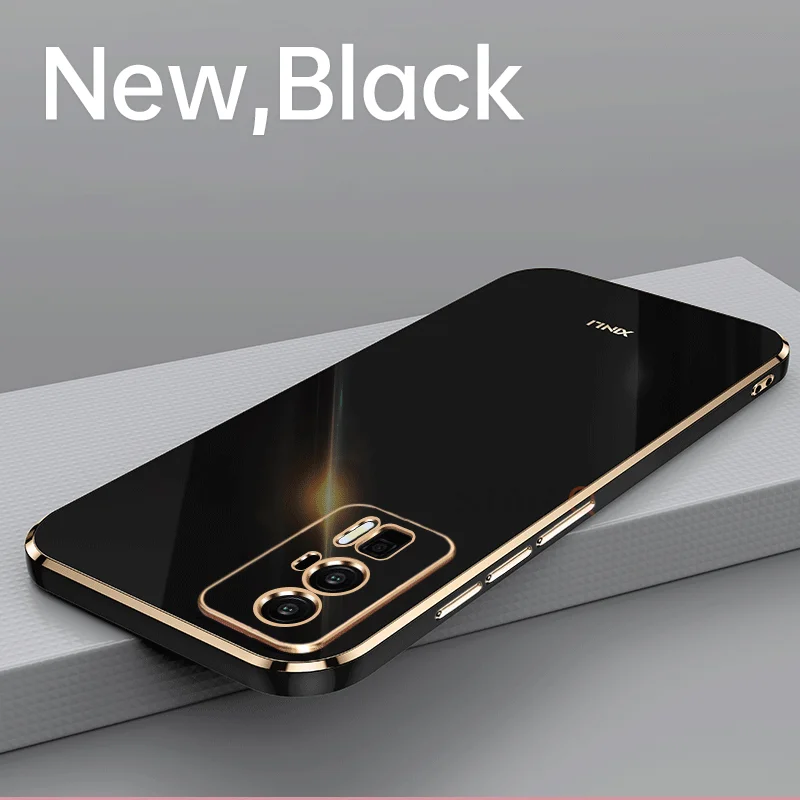 Luxury Plating Ring Holder Phone Case - Soft Silicone Protective Stand Back Cover