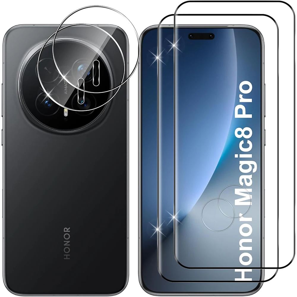 3D 9H Tempered Glass for Magic 8 Pro Global Screen Protector Camera Lens Film for Honor Magic8 Pro
