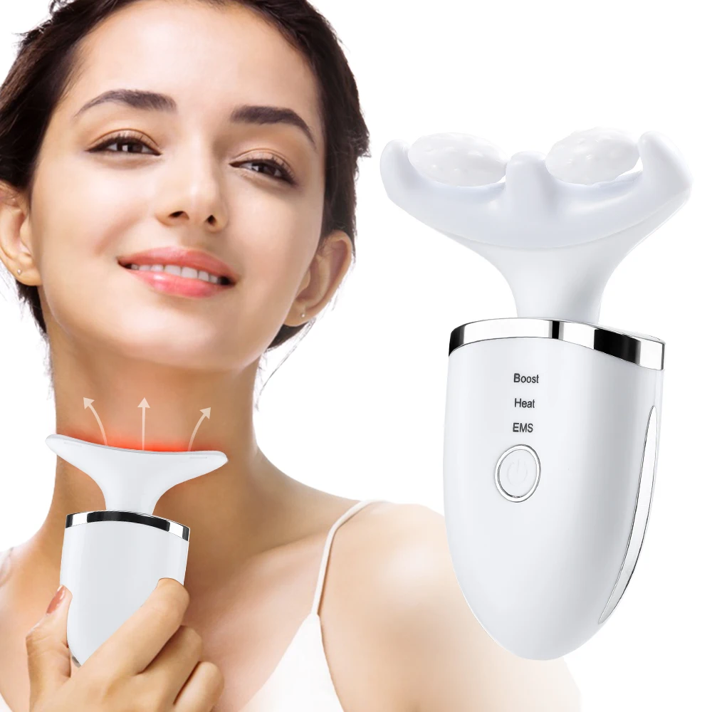 Electric Neck Beauty Massager Ems Color Light Neck Beauty Equipment