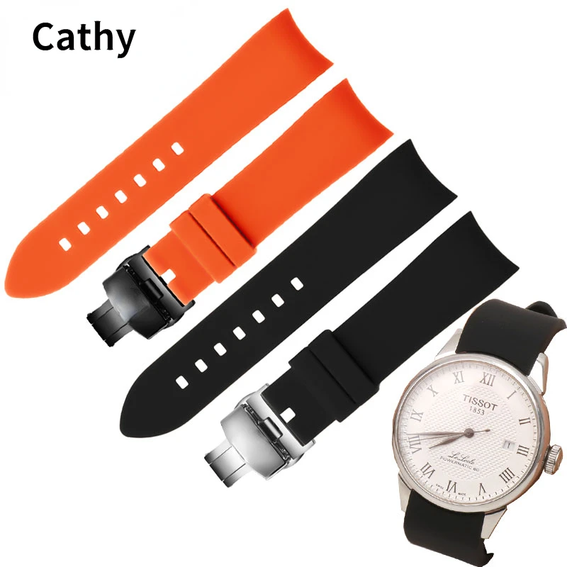 SiliconeWatchStrapforTissot1853CableKutut035WaterproofSweat