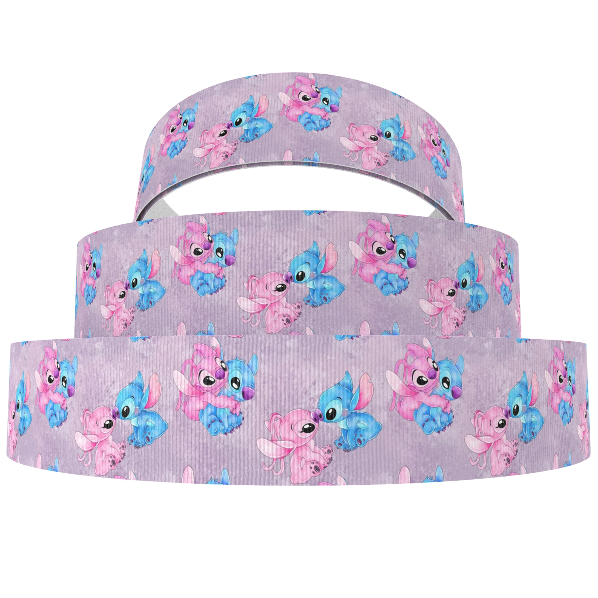 Grosgrain Ribbon Disney 5 Yards Multi Size Lilo And Stitch Marie Cat Printed For Hairbows DIY Craft Supplies Cartoon Ribbons