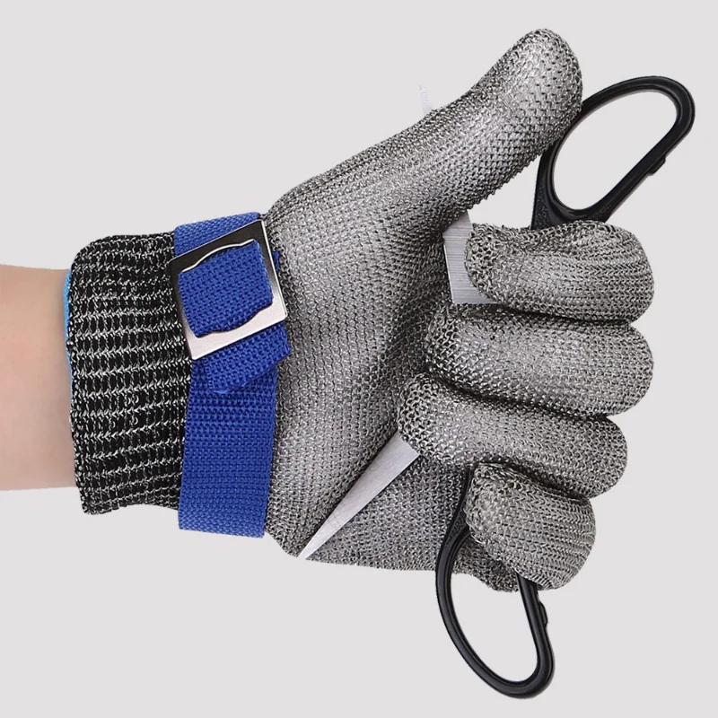 Перчатки из нержавеющей стали для защиты от порезов, 7 классов перчатки для защиты от порезов scaffa nm007 or blk размер 10