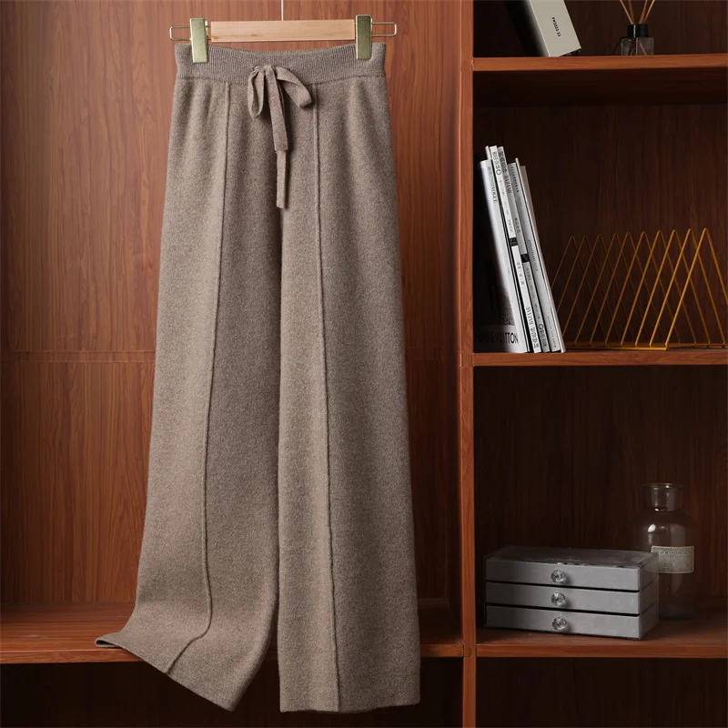 Louis Vuitton grey Wool Wide-Leg Trousers