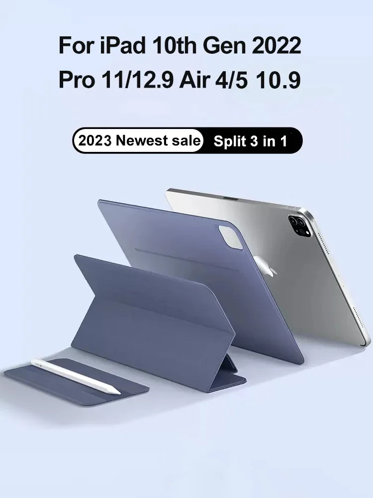 Умный чехол-книжка для iPad 10 поколения Φ 2022 M2 iPad Air 5 Чехол 2020 Pro 12,9 11 6th 4th Funda 2023 Магнитный чехол