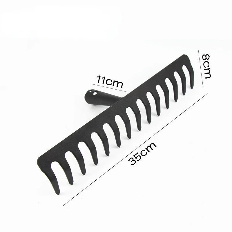 Farming Rake Stainless Steel 14-Tooth Hay Deciduous Pine Soil Garden Gardening Tools Agricultural Farm Tools farming rake