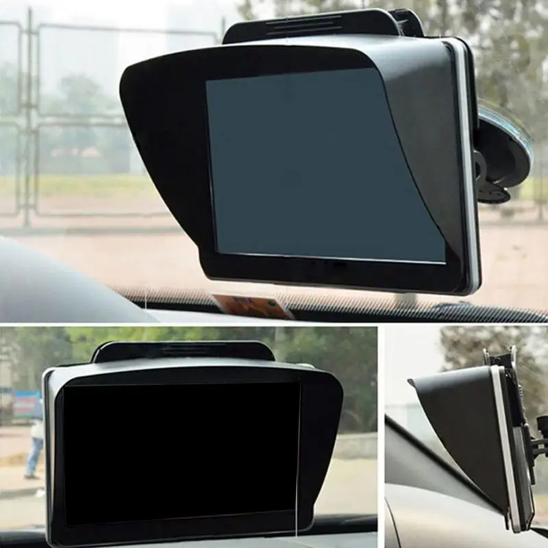 1 Pcs GPS Sun Shade Cover 5 Inch GPS Sunshade Navigator Light Shield Auto Visor Hood Central Dashboard Navigator Display