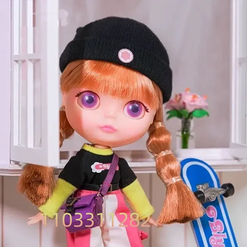 

Molly Blyth Bjd Doll Skateboard Slide Anime Figure Big Size Doll Joint Body Dress Up Suit Action Figurine Decorative Collectible