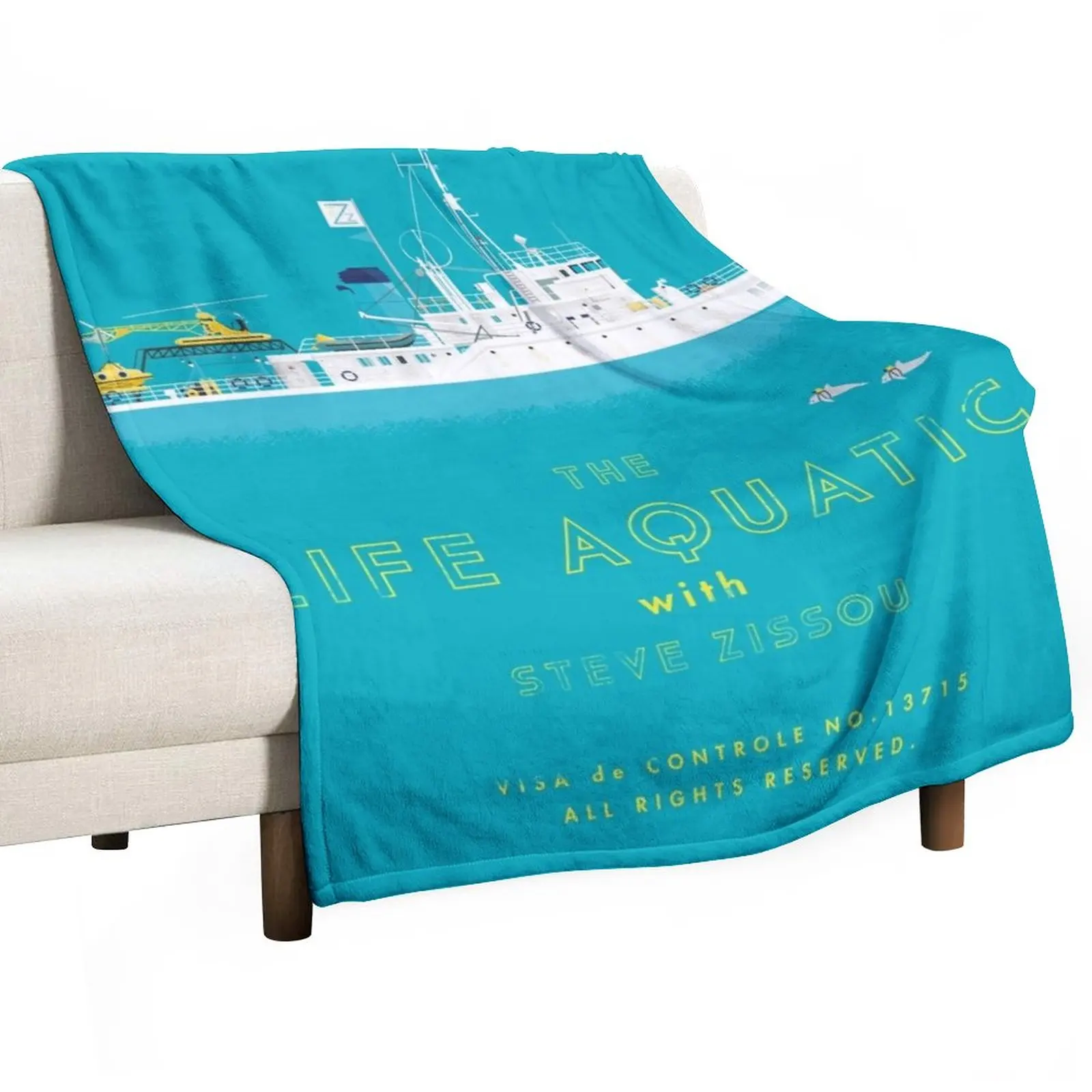 

The Life Aquatic with Steve Zissou Throw Blanket Hair Blanket Winter bed blankets Blanket For Sofa Thermal Blanket