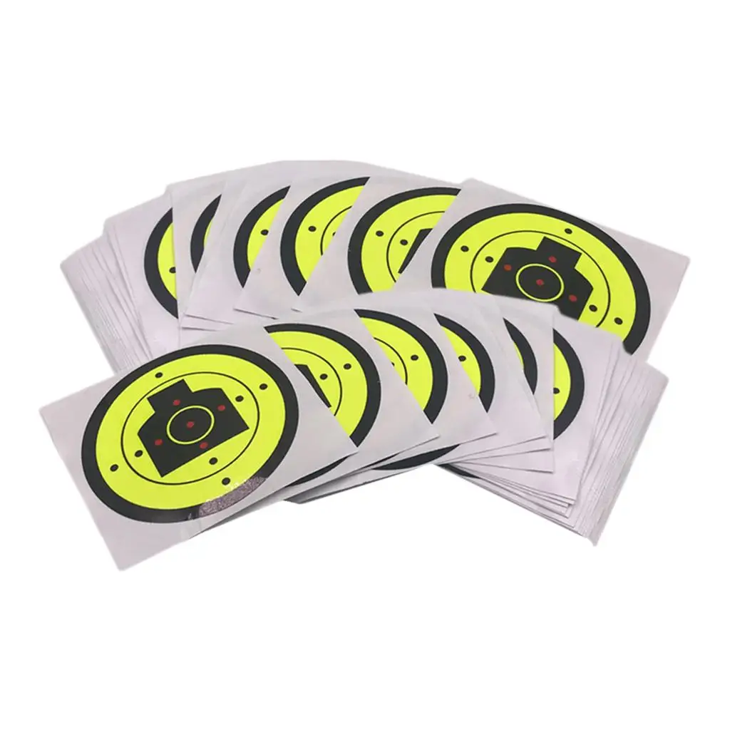 

100pcs Reactive Splatter Adhesive Paper Target