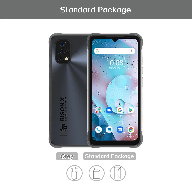 [IN STOCK]Original UMIDIGI BISON X10S X10G 4GB+32GB IP68/IP69K Waterproof Rugged Phone Smartphone 16MP 6150mAh Battery 6.53" HD+ poco best gaming phone UMIDIGI