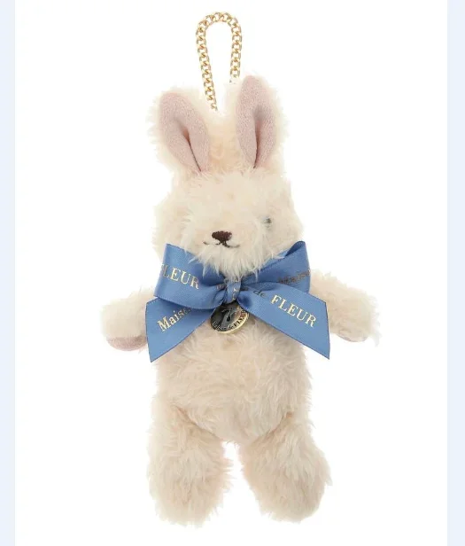 Japanese Style Cute Plush Doll 7th Anniversary Cartoon Rabbit Pattern Bag Charm Key Pendant Girl Ladies Pendant for Handbag