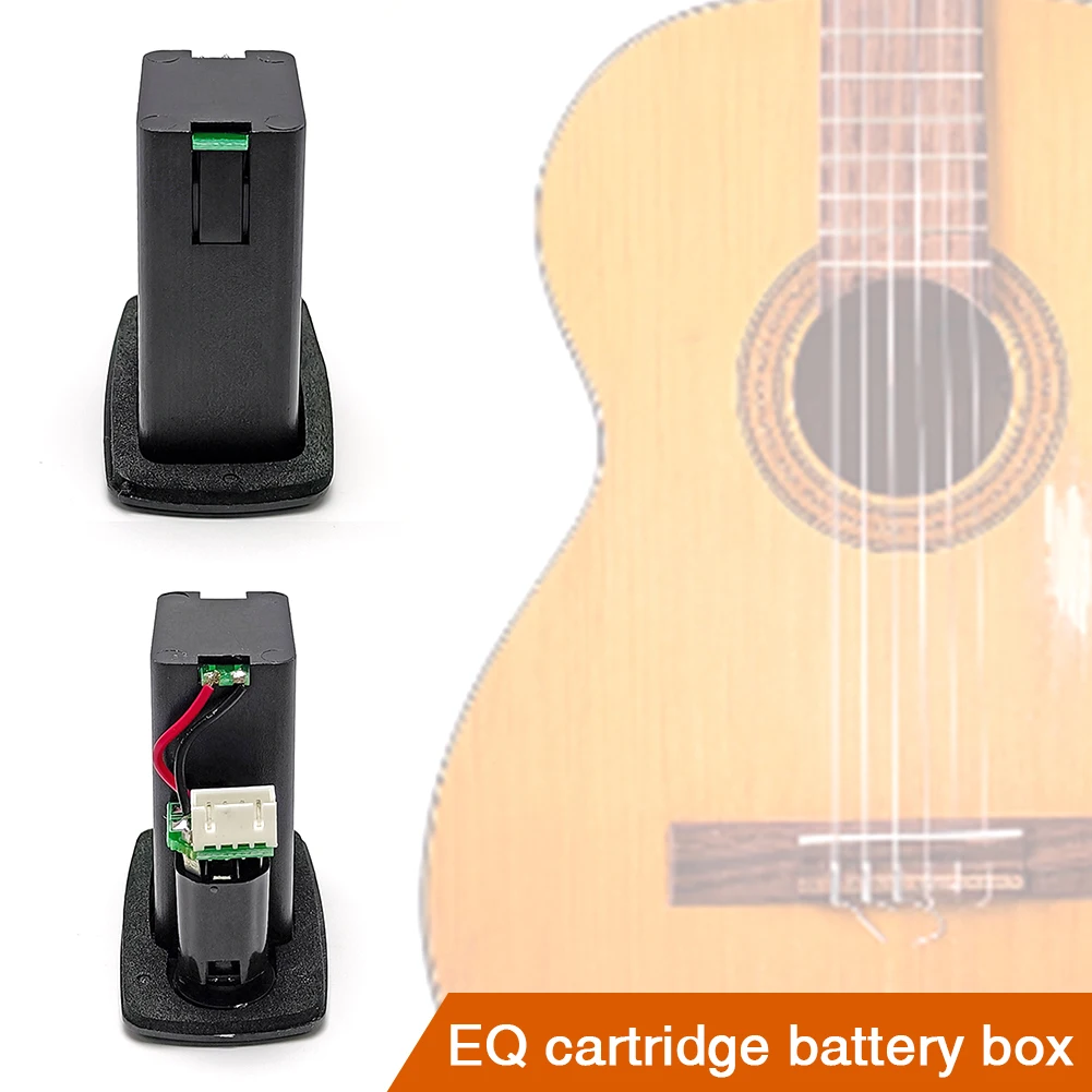 Guitar Pickup Battery Box Plastic Guitar EQ Battery Box Replacement Musical Instrument Accessories for Electric Acoustic Guitar