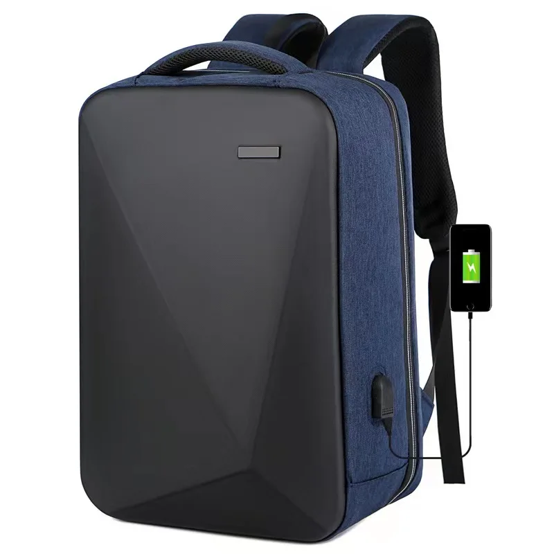 

Lady anti-theft backpack with lock and USB waterproof laptop backpack knapsack for men women school bag