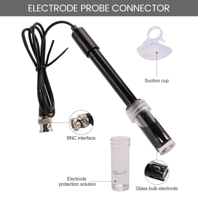 ABXF-Ph Replacement Probe Aquarium Hydroponic Laboratory Electrode Ph Meter Potential Test Bnc Q9 Connector