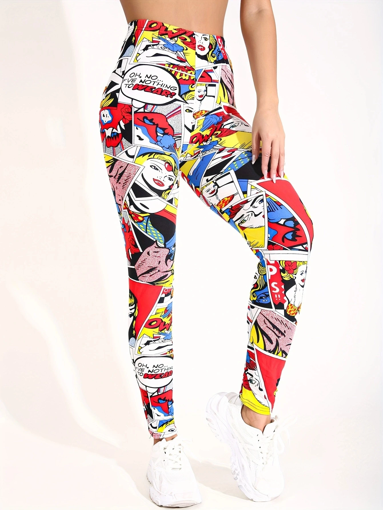Fashion And Casual Tight Pants For Women Legging High Stretch Fitness And Yoga Pants Sexy Nine Point Pencil Pants 4