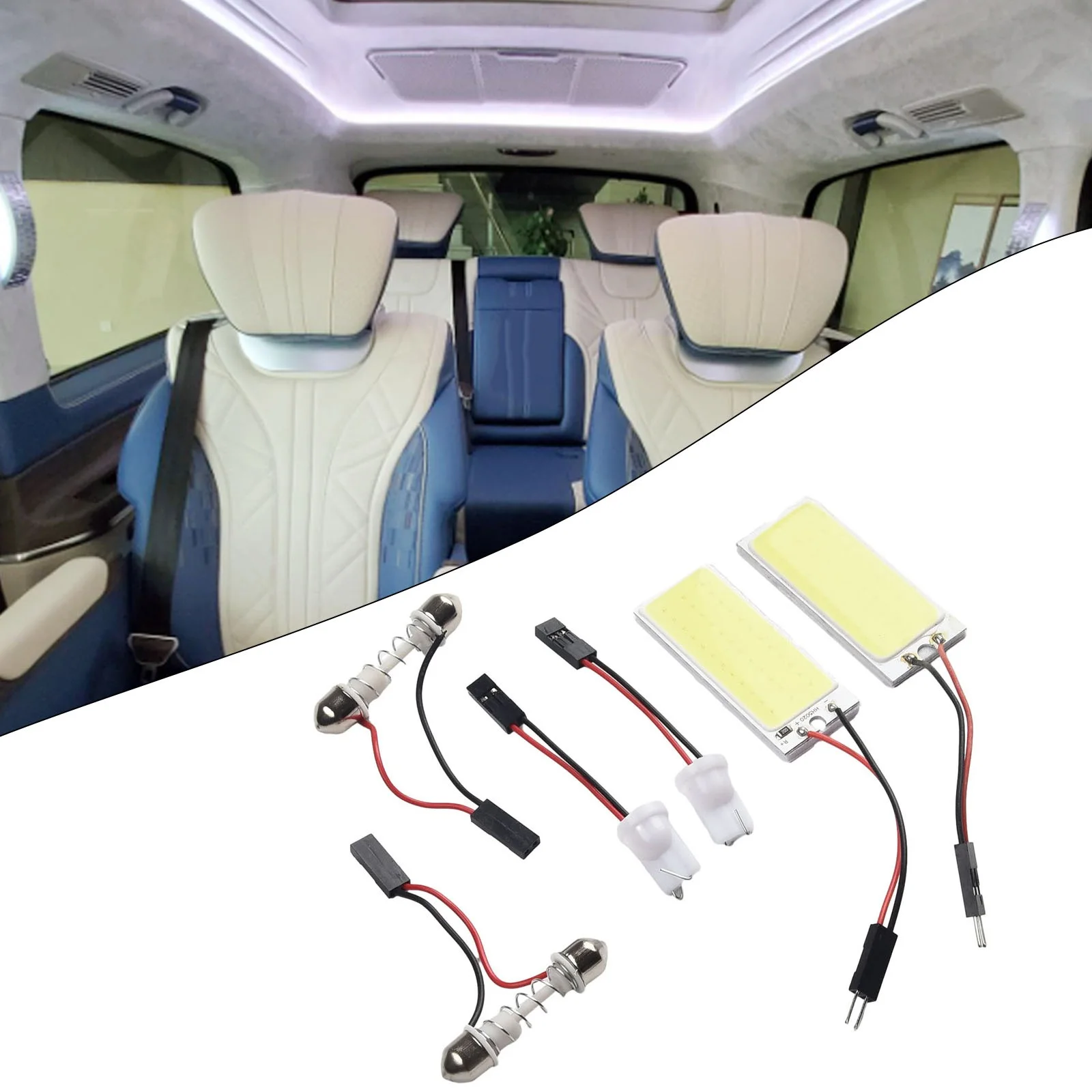 

36-COB LED Panel Lamp Panel Lights Bulbs Car Interior DC12V Xenon HID White Durable Useful Popular Accessories