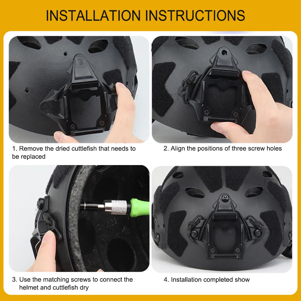 MBS Night Vision Device NOD NVG Mount Aluminum Alloy Helmet Transfer Adapter Sport Protection for FAST Helmet Accessories