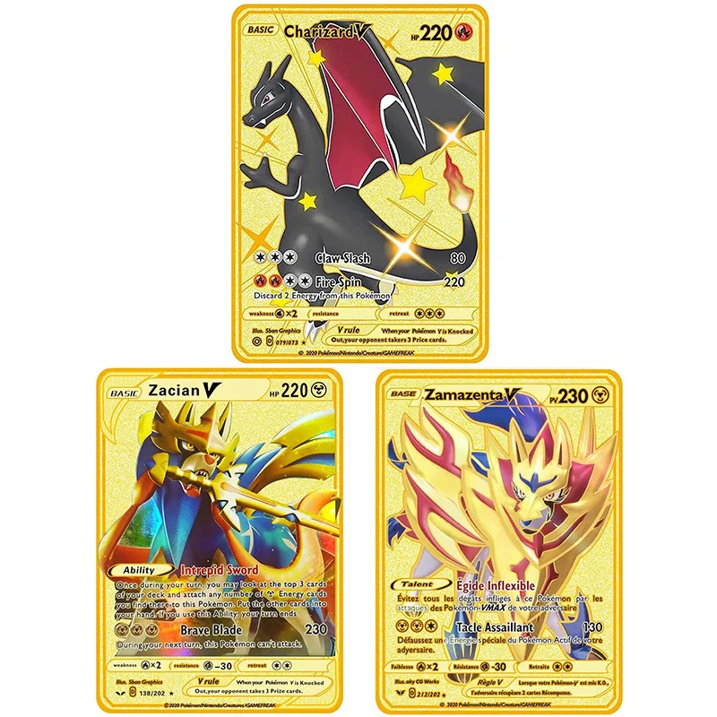 CARTA CHARIZARD DE METAL! ZACIAN SHINY e PIKACHU GIGANTE