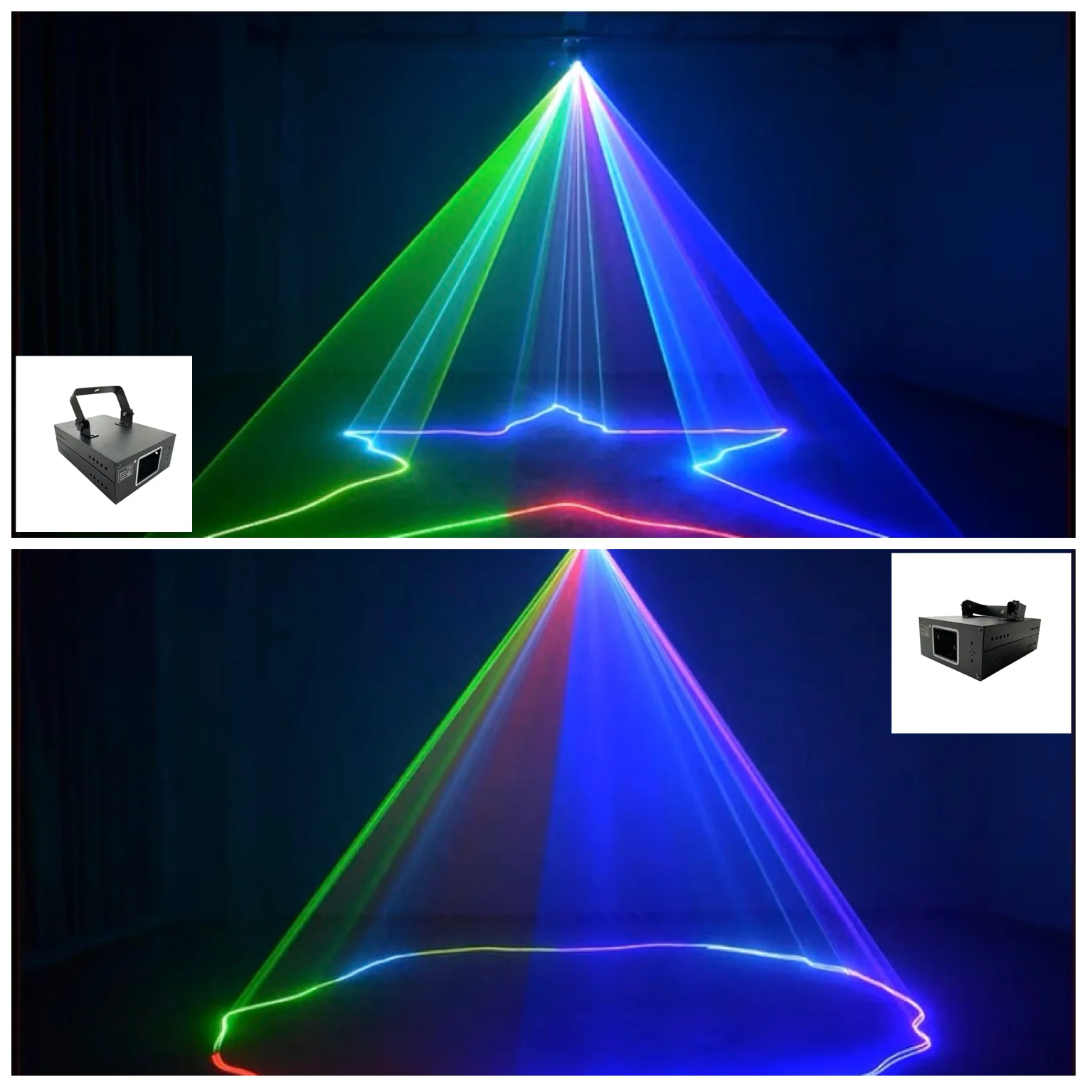 

500mw Single Head RGB Vollfarb-Laserstrahl-Line-Scan-Projektor with DMX-512 Expensive Disco Bar Wedding Celebration Laser Lights