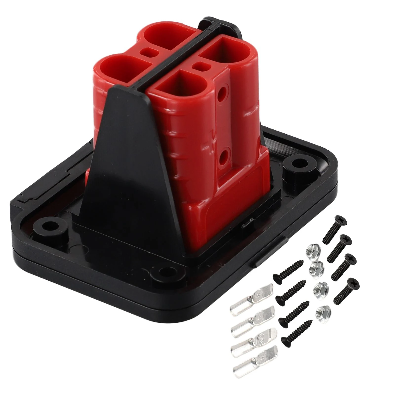 1 Set 50A 600V Twin Dual Flush Mount Bracket For Ander-Plug Connector Flush Mounts For Electric Vehicles Power Distribution