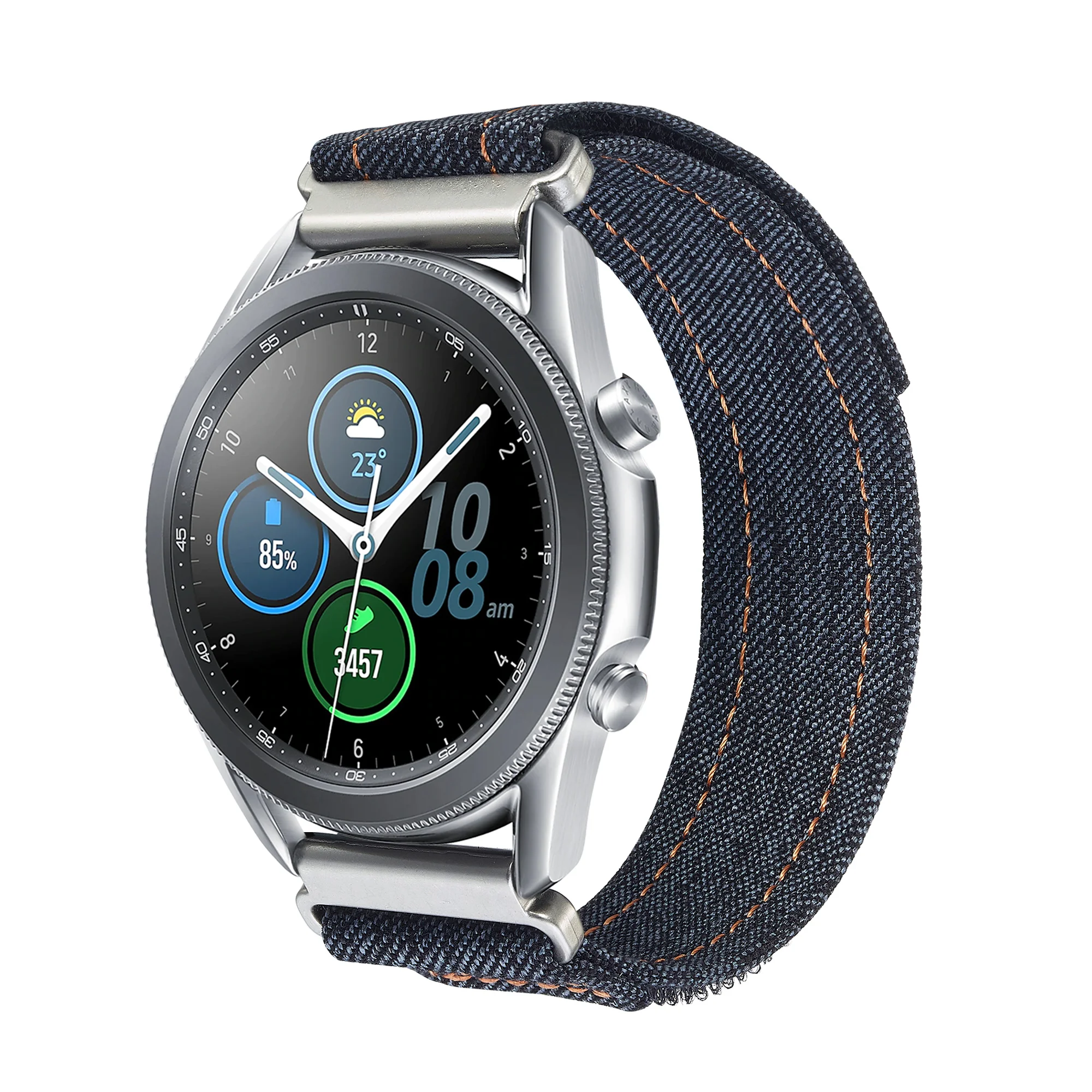 Denim Easy Fit Nylon Watch Strap - Versatile Sport Wristband