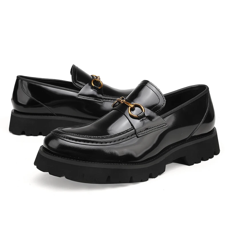 Men's shoes, business shoes men, foot cover, buckle, leather build, formal wear, love, European version, work wear