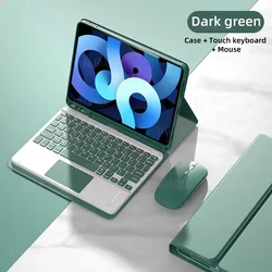 Enhanced Detachable Keyboard Case with Premium Protection and Versatile Stand - Portuguese Layout (Dark green D)