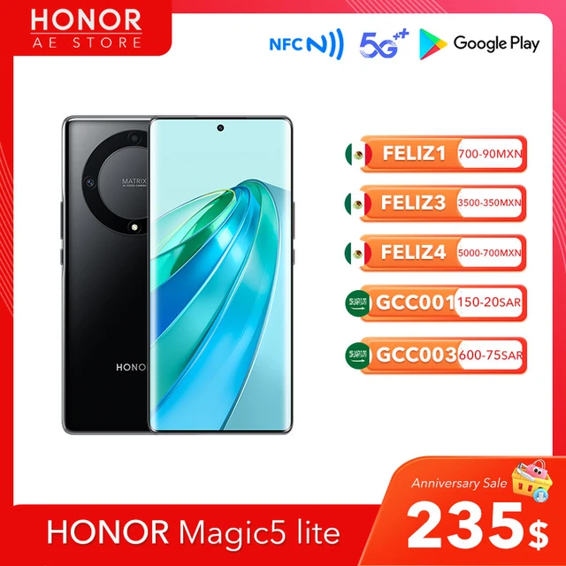 Global Version HONOR Magic 5 Lite 5G Smartphone HONOR X9a 6.67 Inches 120Hz  AMOLED Display 64MP