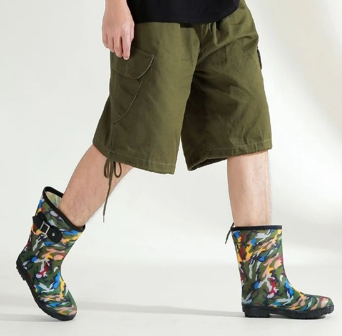Waterproof Mid Height Men's Casual Boots For Work And Hiking_voghion.com