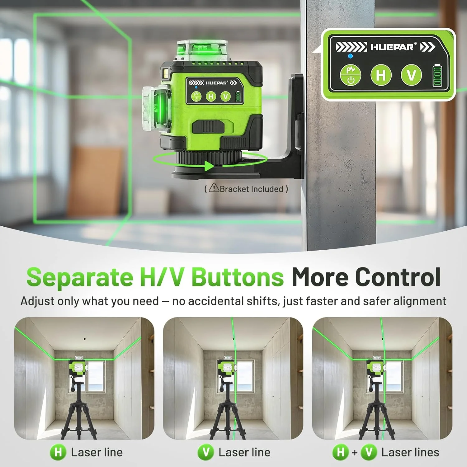 Y03CG 3D Laser Level 12 Lines Self Leveling Digital Angle Screen High Brightness