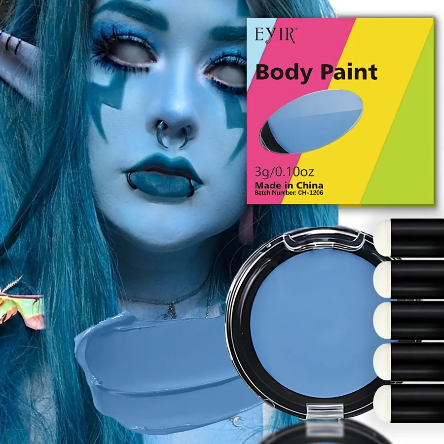 Vibrant Professional-Grade Water-Based Face and Body Paint