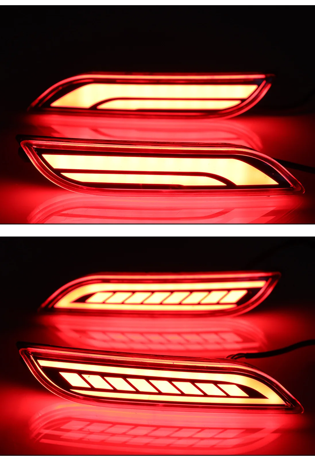 for Toyota Camry 2018 2019 2020 Car LED Rear Bumper Light Reflector Rear Fog Light Modified Driving Brake Light 12V Daylights detail image 5