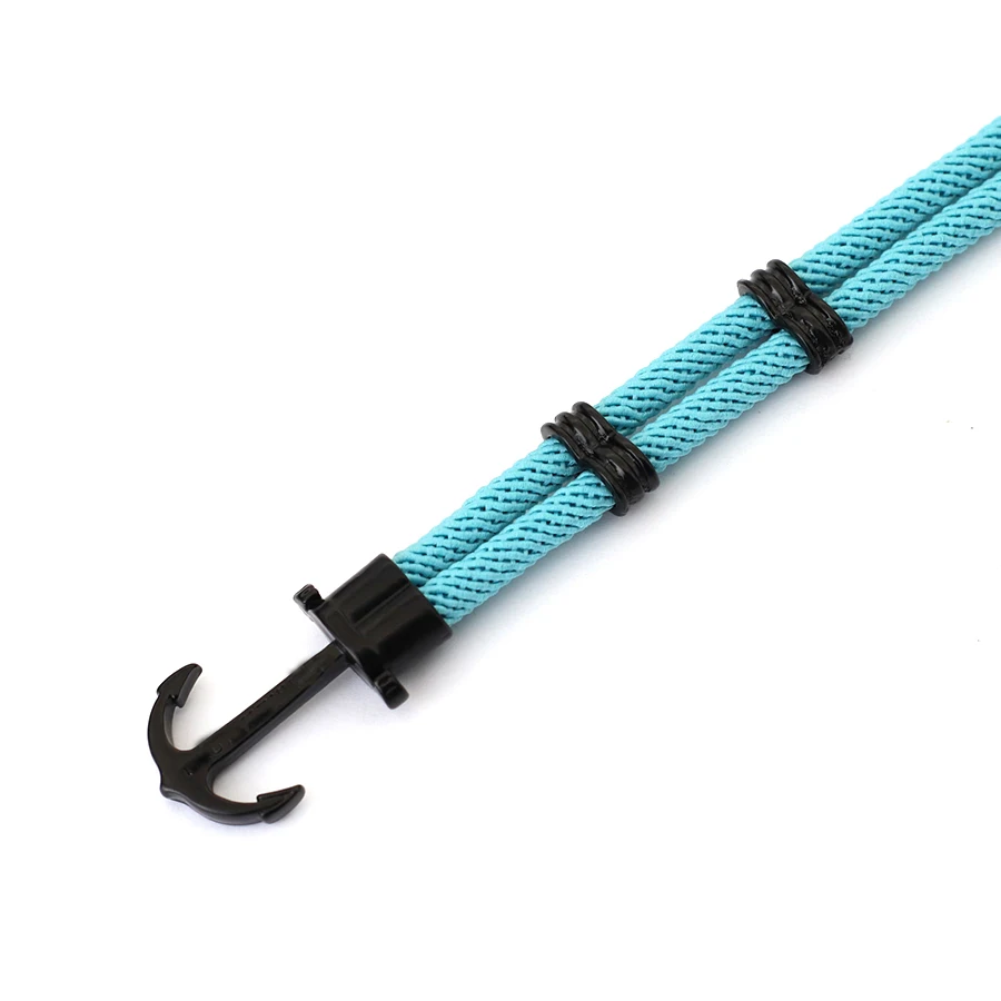 Nautical Rope Anchor Bracelet for Men Beach Surfer Jewelry