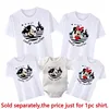 Disney Family Vacation Clothes Mickey Mouse Fashion Disneyland Trip T-shirts Summer Casual Ropa Funny Family Look Outfits 2