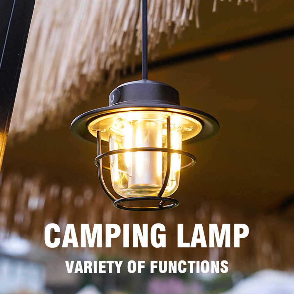 Linterna Camping Led Recargable Usb, Luces Camping Retro Alimentadas  Batería Aa Ajustadas Sin Escalones, Lámpara Vela Verde Colgante, Bombilla  Portátil Impermeable Tienda Campaña Aire Libre, Iluminación Emergencia