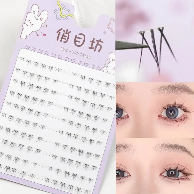 

Segmented Lower Lashes Wholesale Comic Eye Lash Natural Bottom Lashes Manga Eyelashes Bunches Eyelash Clusters Korean Makeup