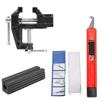 Golf Grip Replacement Tool Vise Clamp Multi-Functional Bench Vise Quick Adjustment Quick Shaft Clamp Golf Club Regrip Vise Tool 1