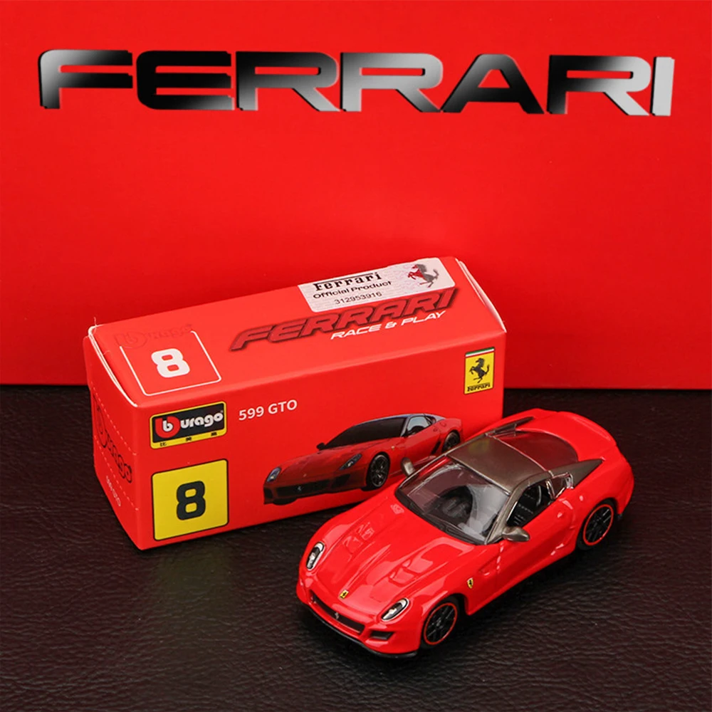 Bburago 1:64 Genuine Ferrari 458Speciale 458Spider Enzo 599Gto Laferrari Car Model Ferrari Series Christmas Gift Collect Toys 6