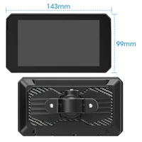 Jansite Dual Bluetooth Motorcycle Carplay Screen Navigation GPS Display IP67 Waterproof Support Helmet Intercom Moto Accessories - Image 6