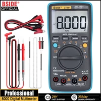 BSIDE Digital Multimeter Auto Range True RMS 8000 High precision Ammeter Voltmeter Smart Capacitor Temperature NCV Ohm Hz Tester 1