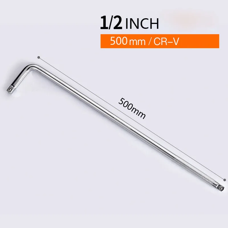 20inch Long Socket Wrench 1/2" Square Drive Non-Slip 500mm Length Sockets Wrench High Torque for Car Repair Tire Wrench Tools