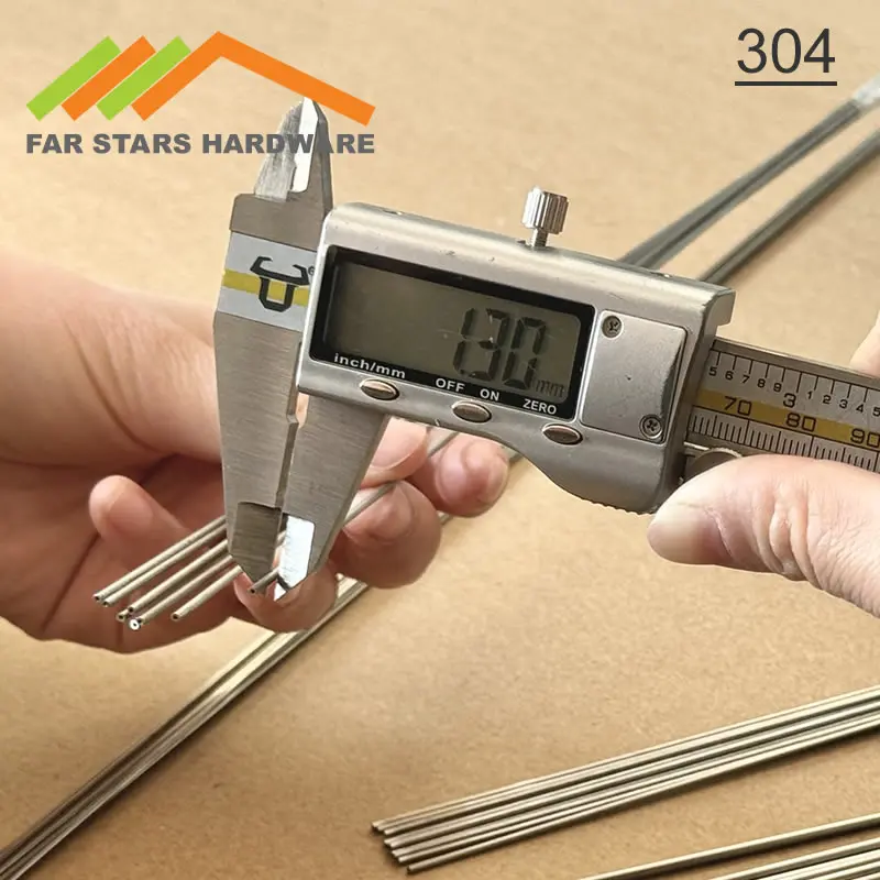 304 스테인리스 스틸 모세관 1.3mm ODxWT 1.3x0.1 1.3x0.12 1.3x0.15 1.3x0.2 1.3x0.3mm 산업용 기기용 소구경 튜브