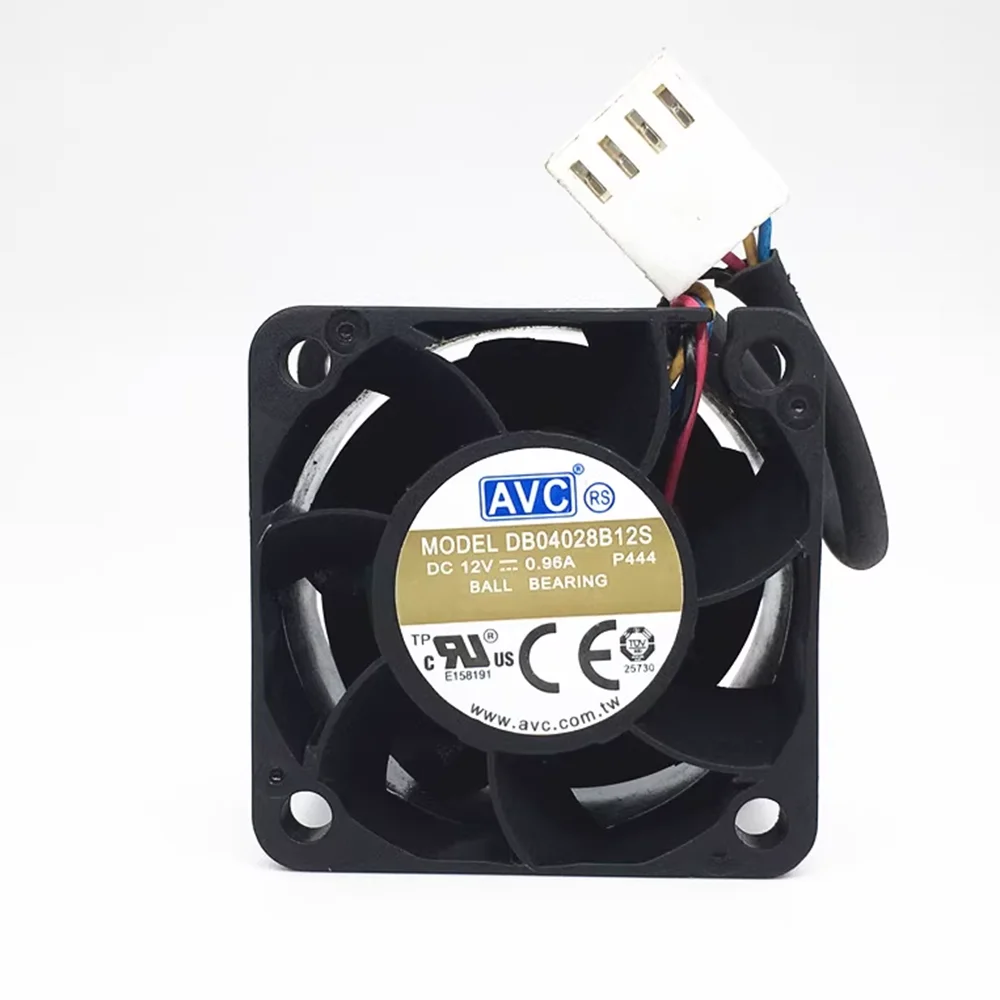

for AVC New DB04028B12S DC 12V 0.96A 4CM 40mm 4028 4 wires server cooling fan violence 40*40*28MM