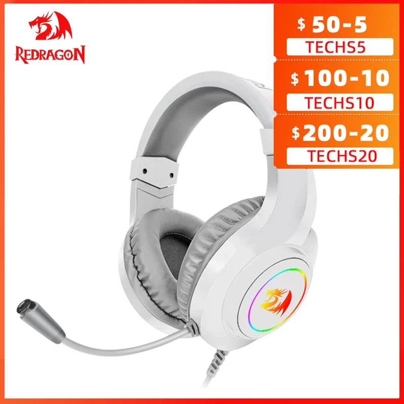 Redragon Hylas H260 Rgb Gaming Headphone,3.5mm Surround Sound Computer