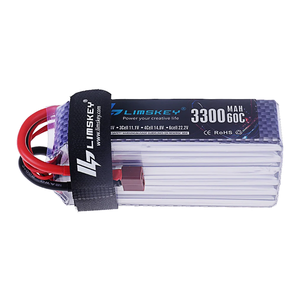 Batterie LiPo 3S 11.1V 2200mAh 25C XT60 pour RC Drone Hélicoptère