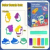 Yeahbo Playdough Sets Toys for Kids 2 3 4 5 Years, Play Dough Tools Plasticine for Children, Playdough Accessories 8 Space Mold 2