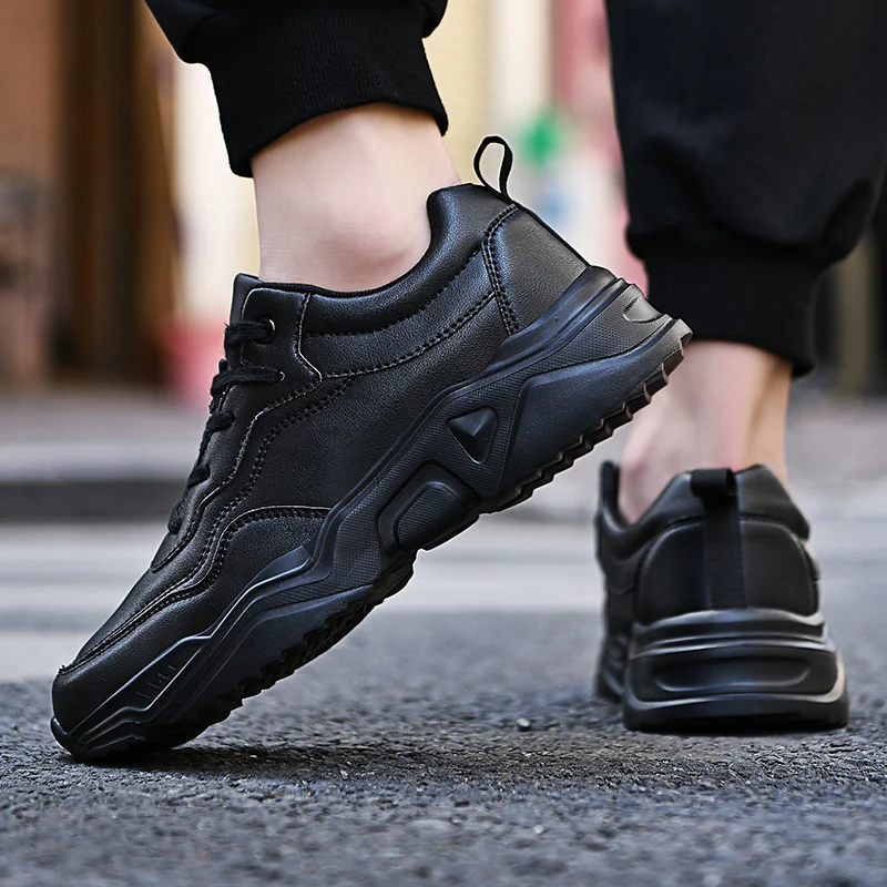 Fashion Lace-up Running Shoes for Men Outdoor Wear-resisting Male Jogging Sneakers Plush Warm Lined Tenis Masculino Winter New