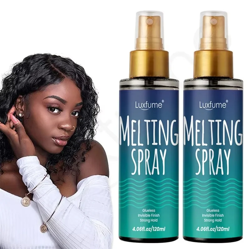 Invisible Lace Natural Melting And Holding Mousse For Lace Wig Spray New 120ML Melting Spray For Wigs