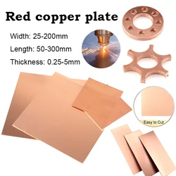 High - Purity Copper Metal Plate with Excellent Mechanical Properties and Thermal Stability - 0.5x100x100mm